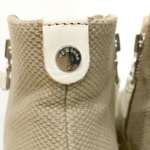 RAG-BONE Canvas Taupe Ankle Booties Margot Size 8.5 $495 - Picture 7 of 9